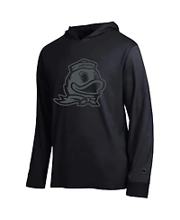 Champion Men's Black Oregon Ducks Tonal All-Star Long sleeves Hooded T-Shirt