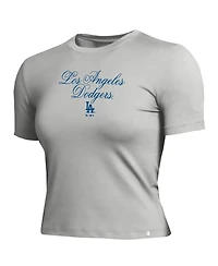 Champion Women's Los Angeles Dodgers Cropped Fitted Graphic T-Shirt
