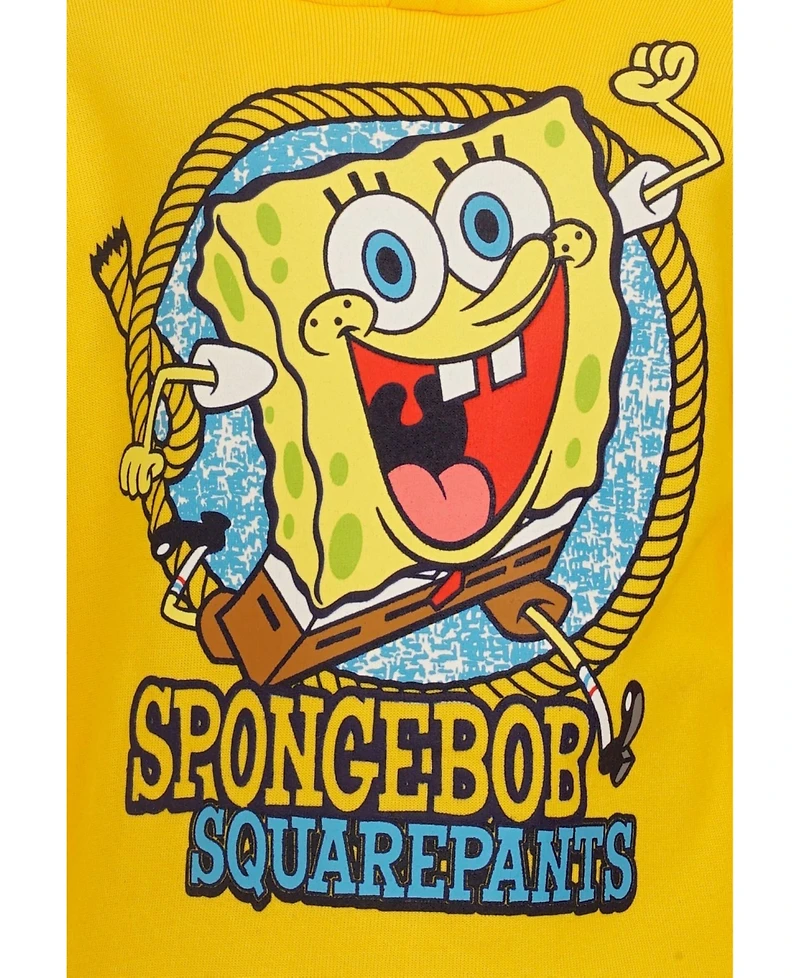 Nickelodeon SpongeBob Square Pants Boys Fleece Pullover Hoodie and Set Toddler| Child