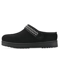 White Mountain Women's Incast Faux Fur-Lined Clogs