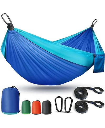 Piscifun Lightweight Portable Camping Hammock Heavy Duty Parachute Nylon With Tree Straps For Outdoor Travel Hiking