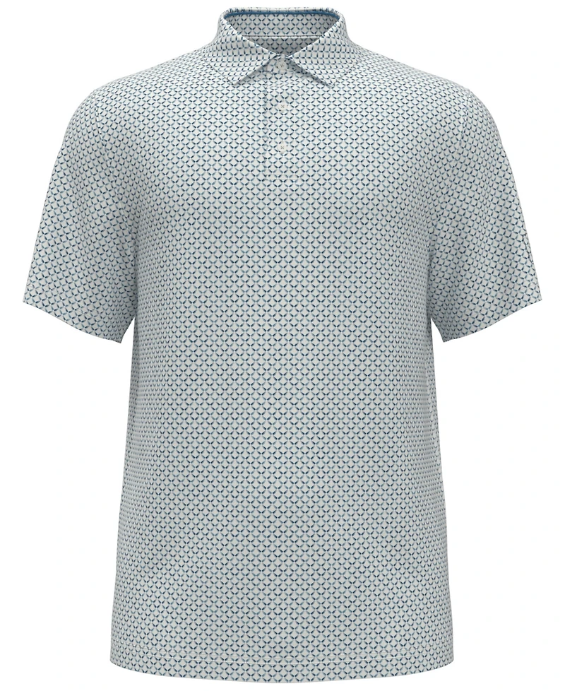 Pga Tour Men's Classic Geometric Print Regular-Fit Polo Shirt