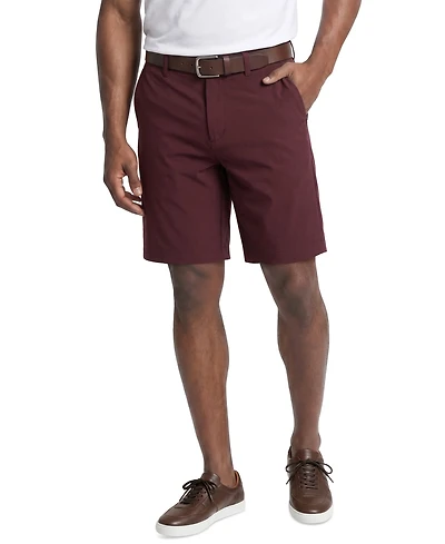 Pga Tour Men's Flat Front Micro Geometric Printed Shorts, 9" Inseam