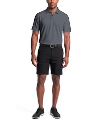 Pga Tour Men's Herringbone Jacquard Golf Polo Shirt