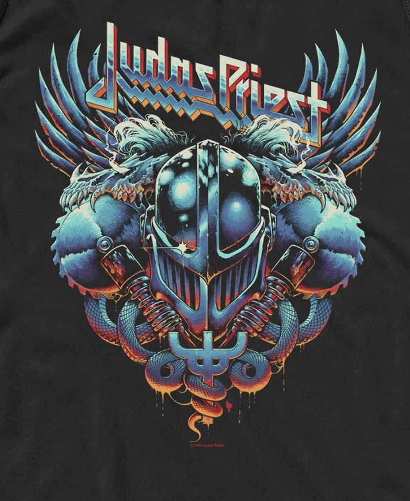 Fifth Sun Men's Judas Priest Screaming Shield Graphic Tank Top