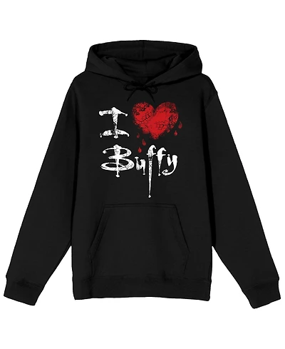 Buffy The Vampire Slayer Men's I Love Long Sleeve Adult Hooded