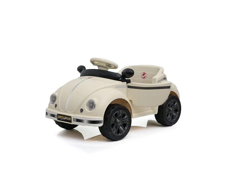 Yobtop 12V Kids Ride On Car - 2.4G Remote Control, Adjustable Speed, Multifunctional Steering Wheel, Usb Bluetooth Music, For 2-4