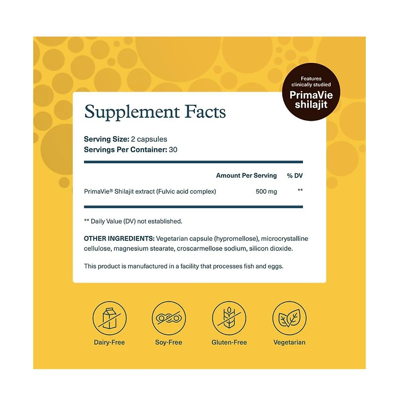 Youtheory Shilajit 500 Milligram Shilajit Capsules Energy Supplement Shilajit Supports Stamina and Endurance 60 Vegetarian Capsules