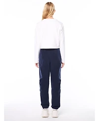 Sergio Tacchini Women's Piano Long-Sleeve Crop Crewneck Sweatshirt
