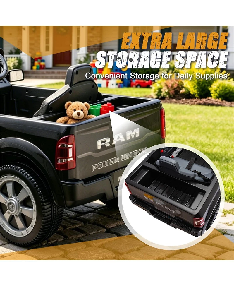 Yobtop 2500 Electric Pickup Truck with Parent Remote Control, 77.2 lb. Capacity, Ages 3-5