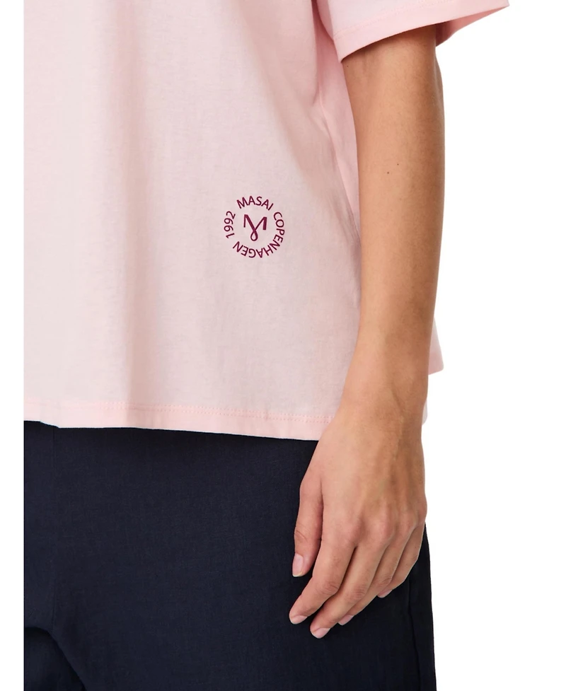 Masai Copenhagen Women's Madoreann Relaxed Soft-Cotton T-Shirt
