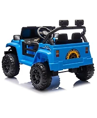 Yobtop 12V Kids Ride on Electric Car, Parent Remote Control, Dual Motor Drive, Music/Bluetooth/MP3/Usb, Led Headlights for Aged 2-4
