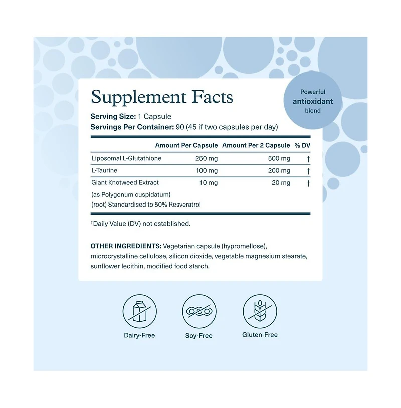 Youtheory Liposomal Glutathione with Resveritrol, Vegetarian, Count