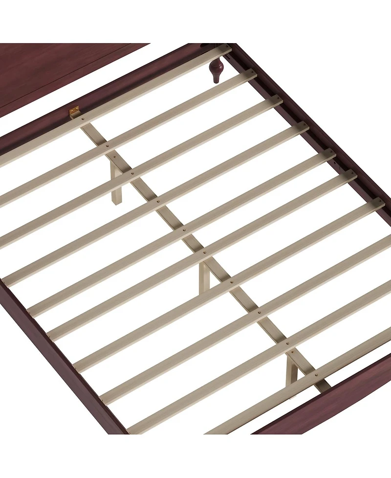 Streamdale Furniture Wooden Queen Bed Frame with Headboard