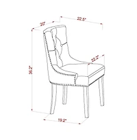 East West Furniture Mahogany Dining Room Set