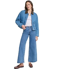 Levi's Women's Cropped Cotton Corduroy-Collar Barn Jacket