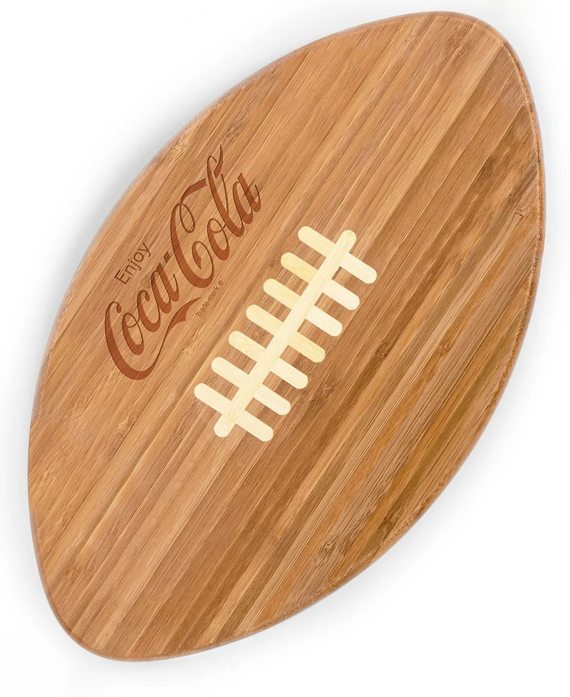 Toscana Coca-Cola Touchdown Football 16" Cutting Board Serving Tray
