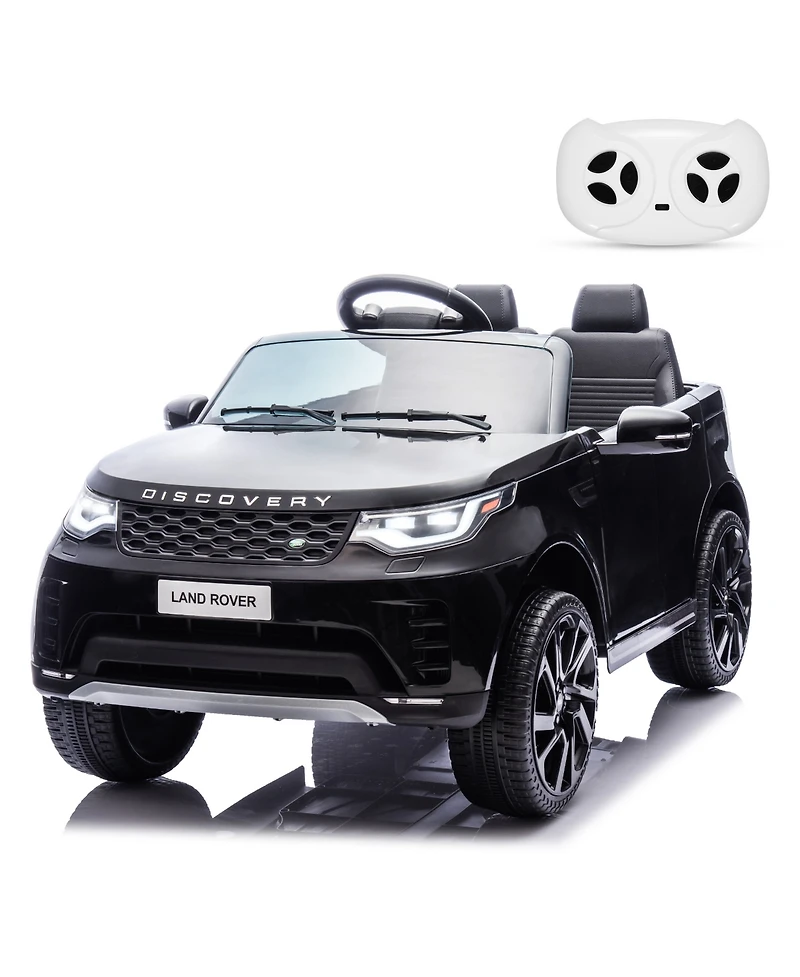 homfan 12V 2-Seater Ride On Car for Kids, Licensed Land Rover Battery Powered Electric Vehicle w/ Parent Remote, Led Light, MP3 Player, 3 Speeds 3-8