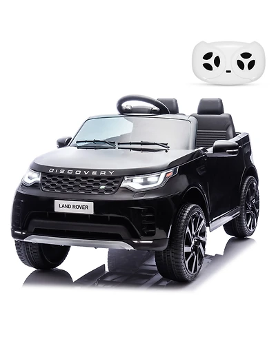 homfan 12V 2-Seater Ride On Car for Kids, Licensed Land Rover Battery Powered Electric Vehicle w/ Parent Remote, Led Light, MP3 Player, 3 Speeds 3-8