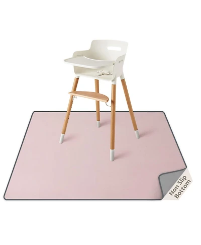 Danrong Wipeable Waterproof Anti Slip Floor Protector Mat For Highchair And Mess Cleanup