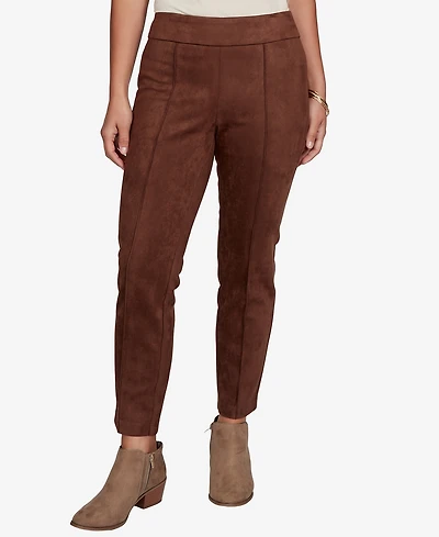 Ruby Rd. Petite Pull-On Suede Stretch Pants