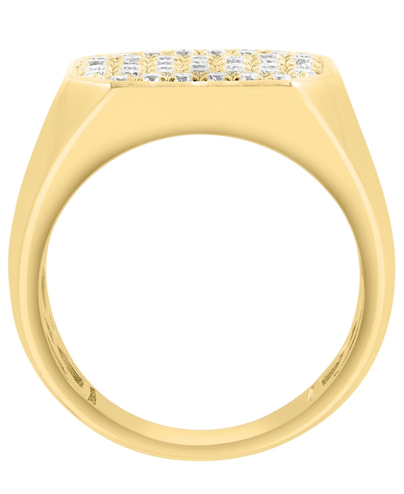 Effy Collection Lab Grown Diamond (1-1/6 ct. t.w.) Ring in 14k Gold Plating over Sterling Silver