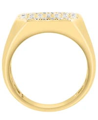 Effy Collection Lab Grown Diamond (1-1/6 ct. t.w.) Ring in 14k Gold Plating over Sterling Silver