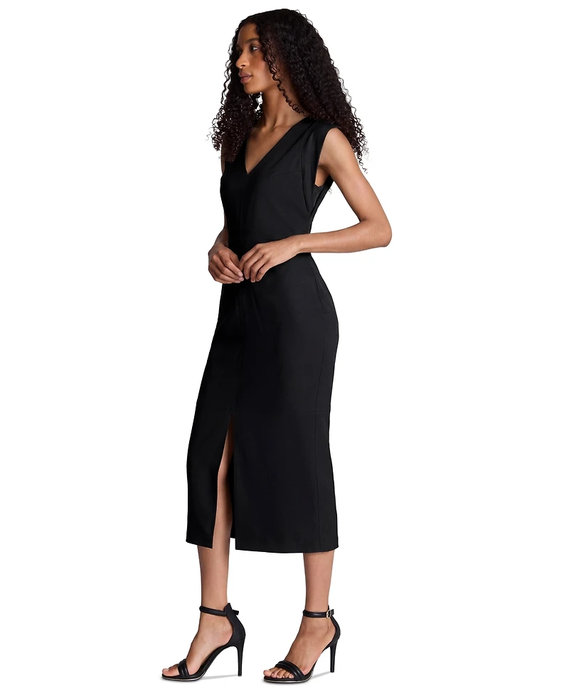 Kenneth Cole Women's V-Neck Midi Dress