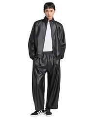 adidas Men's Stadium Leather Full-Zip Track Jacket