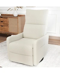 Streamdale Furniture Power Swivel Recliner Chair, Small Glider for Nursery and Living Room