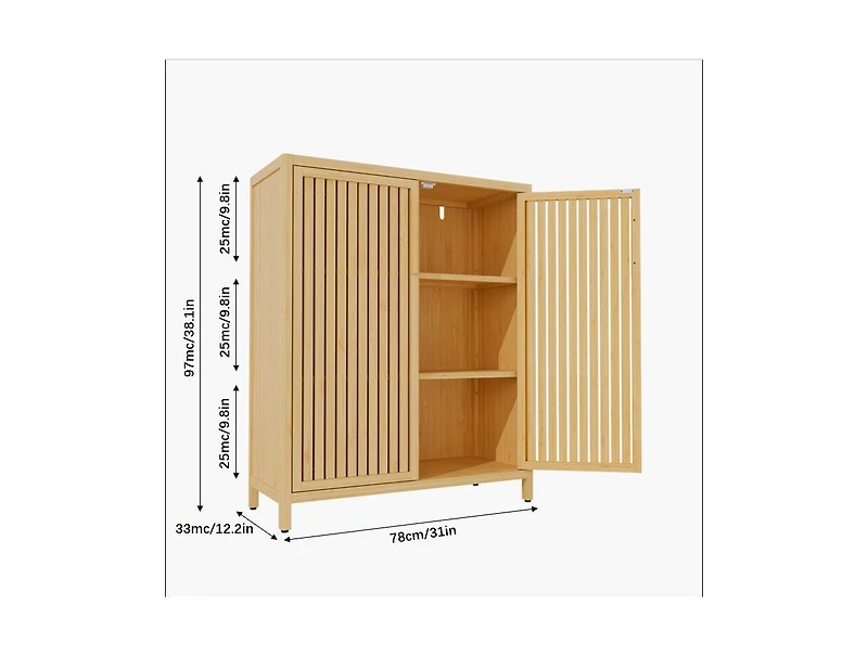 Boyel Living 42-Inch Multi-Scene Storage Cabinet Versatile Shoe and Bathroom Cabinet