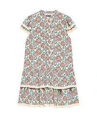 Mint Velvet Women's Soft Petal Ruffle Floral-Print Mini Dress