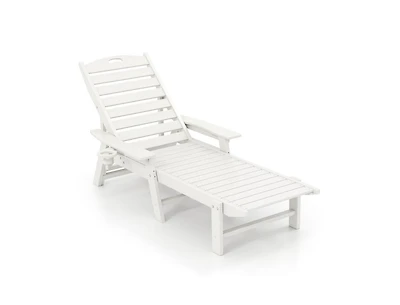Boyel Living Patio Chaise Lounge Chair with 4 Position Backrest