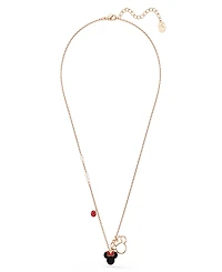 Swarovski Rose Gold-Tone Plated Black Crystals Necklace