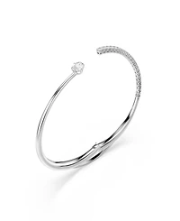 Swarovski Sterling Silver-Plated White Crystals Bracelet