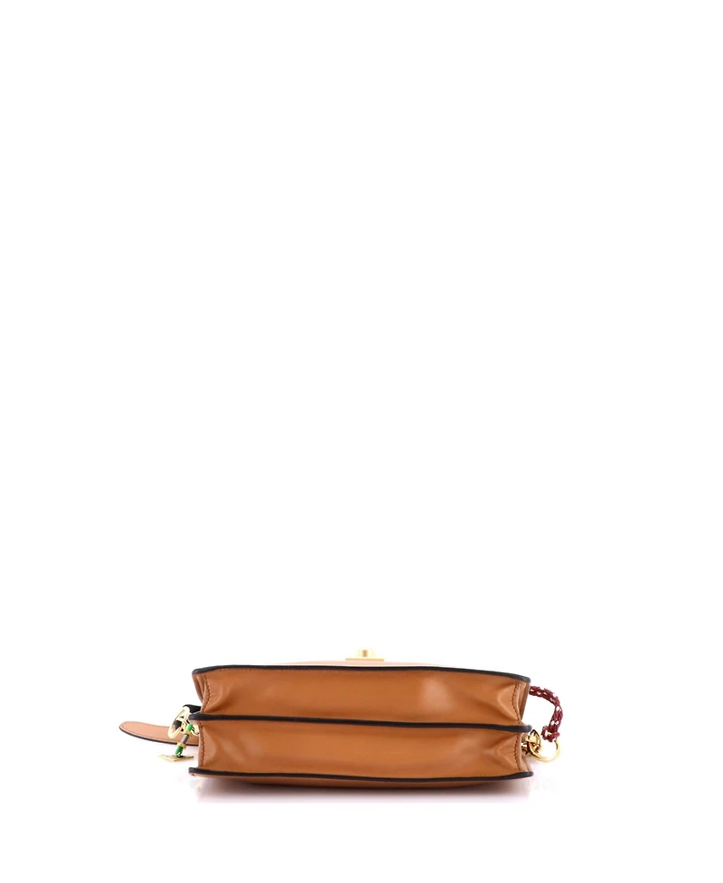 Pre-Owned Prada Small Charms Soft Sound Bag Leather