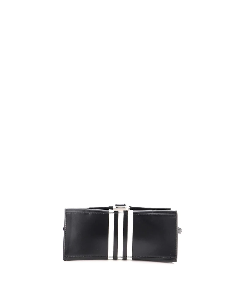 Pre-Owned Balenciaga Small x adidas Hourglass Top Handle Bag Leather