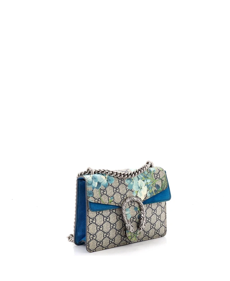 Pre-Owned Gucci Mini Dionysus Bag Blooms Print Gg Coated Canvas