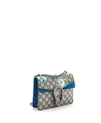 Pre-Owned Gucci Mini Dionysus Bag Blooms Print Gg Coated Canvas
