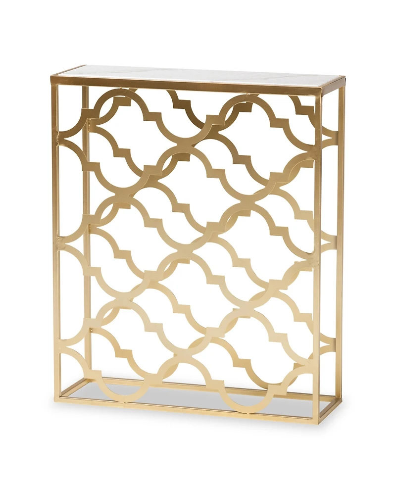 Baxton Studio Calanthe 29.10" Metal Modern and Contemporary Console Table