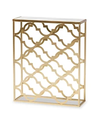 Baxton Studio Calanthe 29.10" Metal Modern and Contemporary Console Table