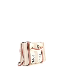 Pre-Owned Chloe Small Woody Convertible Tote Canvas with Leather