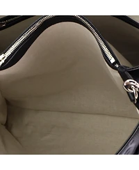 Pre-Owned Gucci Medium Vertical Structured Top Handle Open Tote Jumbo Gg Embossed Leather