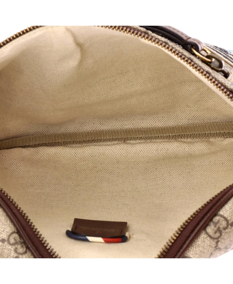 Pre-Owned Gucci Courrier Zip Belt Bag Gg Coated Canvas with Applique