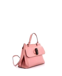 Pre-Owned Gucci Small Bamboo Daily Top Handle Bag Leather
