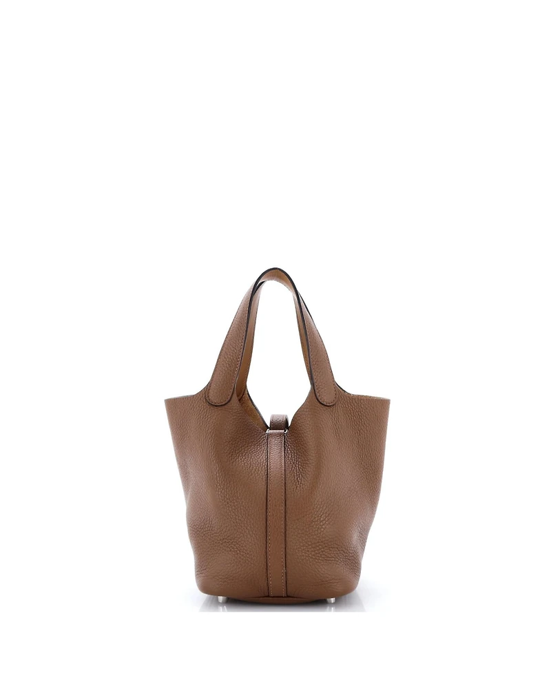 Pre-Owned Hermes Pm Eclat Picotin Lock Bag Clemence with Swift