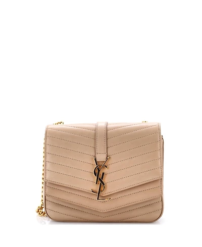 Pre-Owned Saint Laurent Small Sulpice Flap Bag Matelasse Chevron Leather