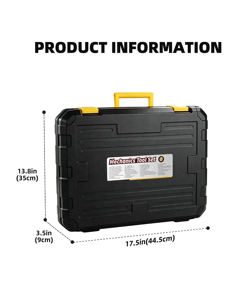Streamdale Furniture 266-Piece Mechanics Tool Set with Storage Case