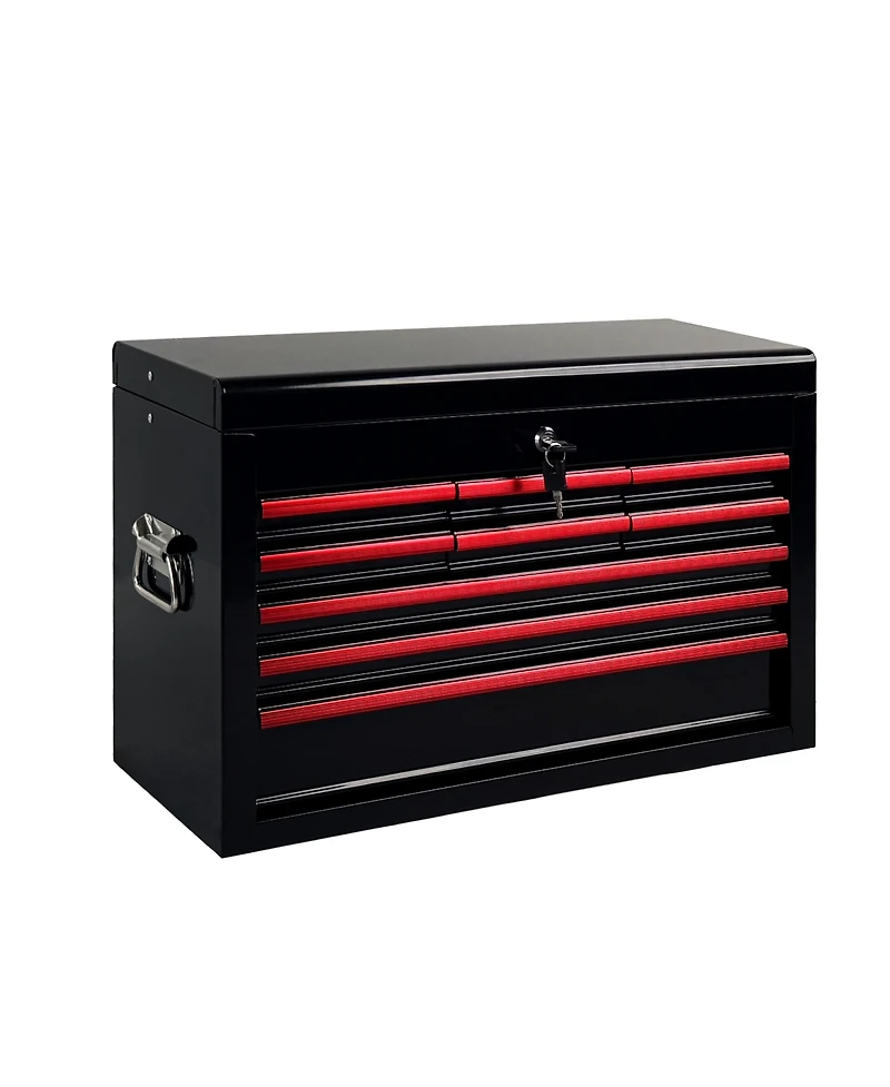 Streamdale Furniture Heavy Duty 24-Inch 9-Drawer Metal Tool Box with Ball Bearing Slides