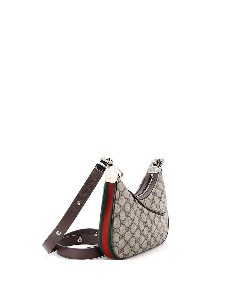 Pre-Owned Gucci Small Attache Shoulder Bag Gg Coated Canvas
